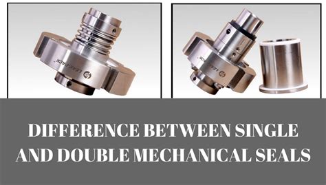 double mechanical seal centrifugal pump|double vs single mechanical seal.